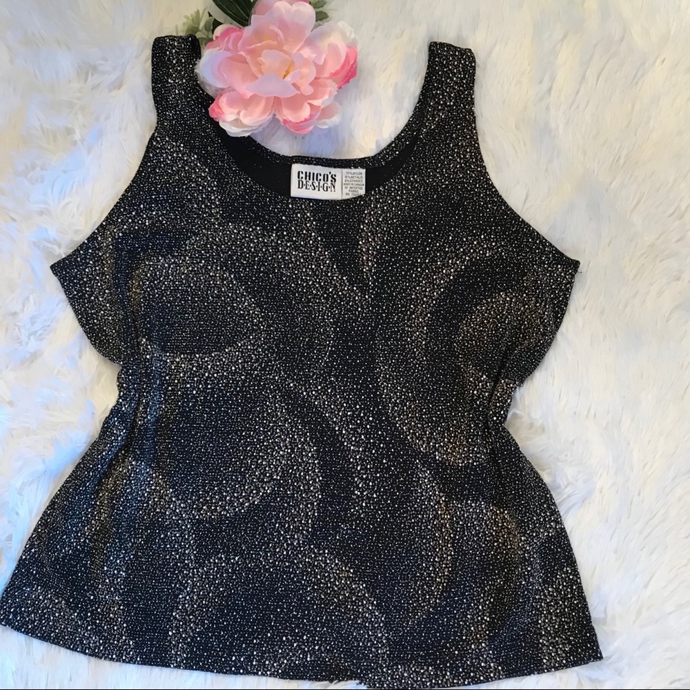 ⭐️ Chico’s Metallic Tank w/Spandex - 2